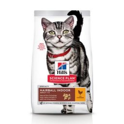 2x10kg Adult Hairball & Indoor Hill's Science Plan, poulet - pour chat