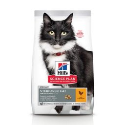 10kg Mature Adult Sterilised poulet Hill's Science Plan - Croquettes pour chat