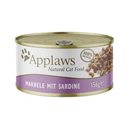 6x156g maquereau, sardine Applaws - Nourriture pour Chat