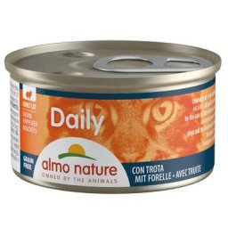 6x85g bouchées à la truite Almo Nature Daily Menu - Nourriture pour Chat