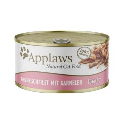 6x156g filet de thon, crevettes Applaws - Nourriture pour Chat
