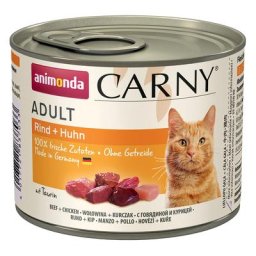 6x200g Adult bœuf, poulet Animonda Carny - Pâtée pour chat