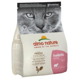 Lot Almo Nature Holistic 3 x 2 kg pour chat - Kitten poulet, riz