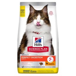 1,5kg Adult Perfect Digestion poulet Hill's Science Plan - Croquettes pour chat