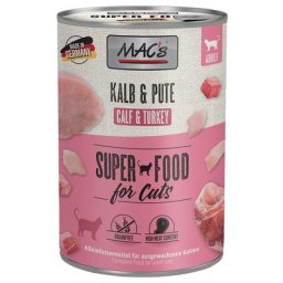 12x400g veau / dinde MAC's - Nourriture pour Chat