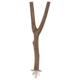 Perchoir en forme de Y en bois naturel L20cm 1,5cm de diam. Trixie - Perchoir pour Oiseau