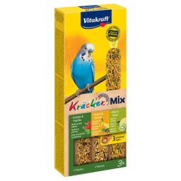 Vitakraft Trio-Mix Crackers pour perruche 6 friandises sésame / herbes / kiwi