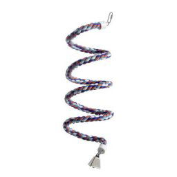 Jouet pour oiseaux spirale en corde taille M environ L 70 cm, corde 24 mm de diamètre