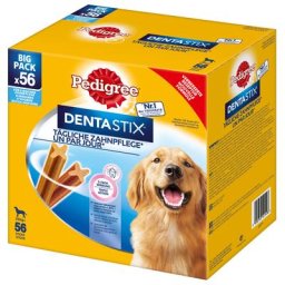 Lot 168 x Pedigree DentaStix Oral Care / Fresh, pour grand chien (>25 kg)