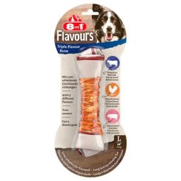 8in1 Triple Flavour Os à mâcher L pour chien - 3 x 85 g