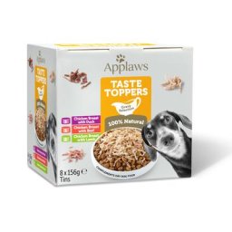 Applaws Taste Toppers en bouillon 8 x 156 g pour chien - lot mixte en sauce