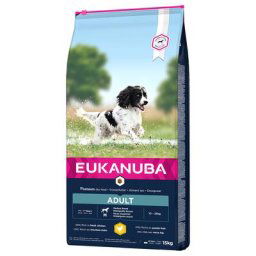 15kg Eukanuba Adult Medium Breed poulet - Croquettes pour chien