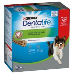 24x bâtonnets (8x69g) pour chien de taille moyenne Dentalife PURINA