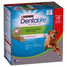 18x bâtonnets (6x106g) pour chien de grande taille Dentalife PURINA