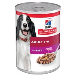 1x370g Hill's Canine Adult, bœuf - Pâtée pour chien