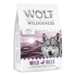 400g Adult Wild Hills, canard Wolf of Wilderness - Croquettes pour chien