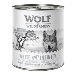 Lot Wolf of Wilderness pour chien 24 x 800 g - White Infinity, cheval