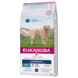 2x12kg Eukanuba Breed et Daily Care Overweight Adult - Croquettes pour chien