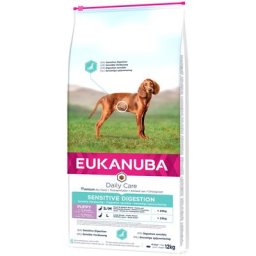 2x12kg Eukanuba Breed et Daily Care Puppy Sensitive Digestion poulet, dinde