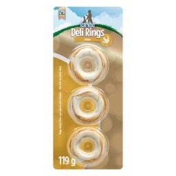 119g, 7 cm de diamètre Barkoo Deli Rings au poulet Anneaux à mâcher - Friandises pour chien