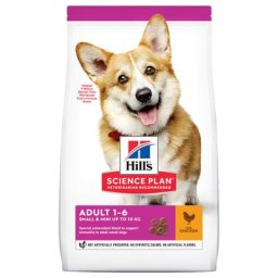 2x6kg Adult 1-6 Small & Mini poulet Croquettes Hill's Science Plan pour chien