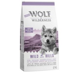 12kg Junior sans céréales Croquettes chiot Wild Hills Wolf of Wilderness