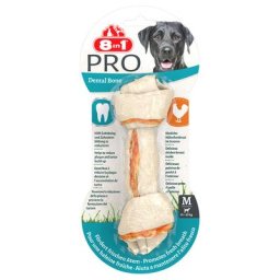 3x70g 8in1 Pro Dental, poulet, os à mâcher taille M, 3 os - Friandises pour chien