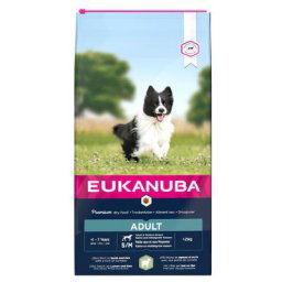 Eukanuba Adult Small / Medium Breed agneau, riz pour chien - 12 kg