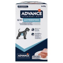 8x150g Advance Veterinary Diets Gastroenteric - Pâtée pour chien