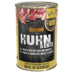 1x400g poulet, canard, millet, carottes Super Premium Belcando - Nourriture pour chien