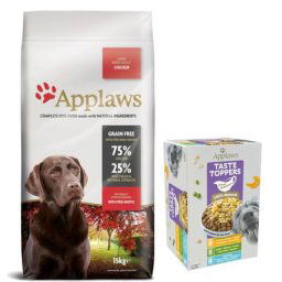 2x15kg Applaws Adult Large Breed, poulet - Croquettes pour chien