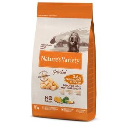 2x12kg Nature's Variety Selected Medium Adult poulet élevé en plein air - Croquettes pour chien