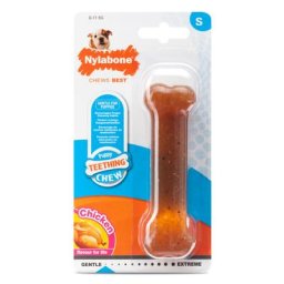 Jouet Os en nylon Nylabone pour chiot - small : L11,5xl3,5xH2,0cm