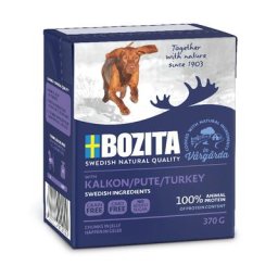 6x370g Bouchées en gelée Dinde Bozita - Pâtée pour chien