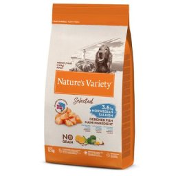 12kg Nature's Variety Selected Medium Adult saumon de Norvège - Croquettes pour chien