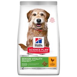 6kg Mature Adult 7+ Senior Vitality Small & Mini au poulet Hill's Science Plan - pour chien