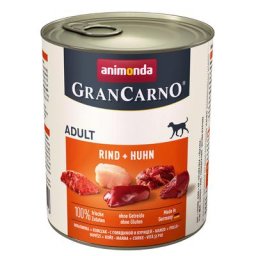 6x800g Original Adult bœuf, poulet Animonda GranCarno - Pâtée pour chien