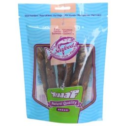 Braaaf Bâtonnets torsadés à mâcher, saumon pour chien - 12 cm (90 g)