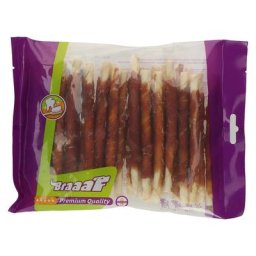 30 bâtonnets de 12,5 cm Braaaf Bâtonnets torsadés à mâcher, canard pour chien