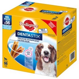 168 x Pedigree Dentastix Daily Oral Care Medium pour chien de taille moyenne (10 - 25 kg)