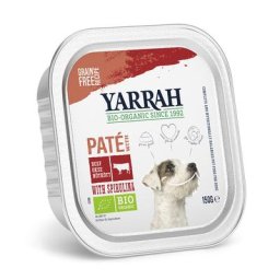 12x150g Pâté bœuf bio, spiruline bio (sans céréales) Bio Yarrah Barquettes pour chien : -15 % !