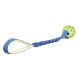 Jouet Trixie Bungee Tugger avec balle L 48 cm, 7 cm de diamètre - Jouet pour chien