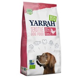 2kg Yarrah Bio Sensitive, poulet & riz bio - Croquettes pour chien