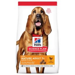2x14kg Adult 7+ Medium Light poulet Croquettes Hill's Science Plan pour chien