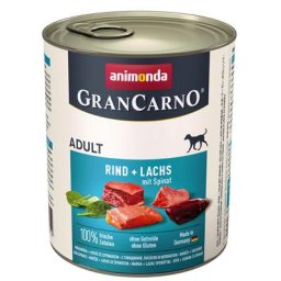 12x800g Original bœuf, saumon, épinards Animonda GranCarno - Pâtée pour chien