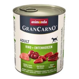 6x800g Original Adult boeuf, coeurs de dinde Animonda GranCarno - Pâtée pour chien