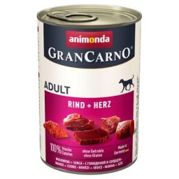 12x400g bœuf, cœur Animonda GranCarno Original - Pâtée pour chien