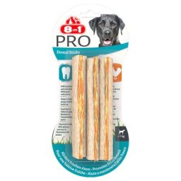3x75g 9 bâtonnets Pro Dental Bâtonnets à mâcher poulet 8in1 - Friandises pour Chien