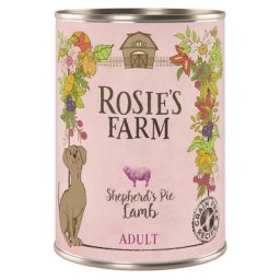 6x400g Rosie's Farm Adult agneau - Pâtée pour chien