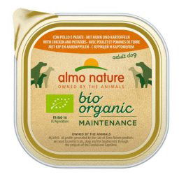9x300g Dailymenu Bio Adult Almo Nature Barquettes pour chien Poulet/pommes de terre